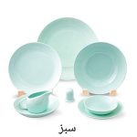 سرویس ۳۰ پارچه رنگی سبز