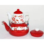 کتری و قوری لعابی طرح تایلندی