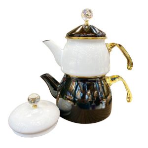 کتری و قوری لعابی لوله ای