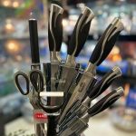 ست کارد ساطور استیل ۹ پارچه کد ۱۰۱۶ - Image 3