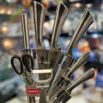 ست کارد ساطور استیل ۹ پارچه کد ۱۰۱۶ - Image 5