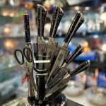 ست کارد ساطور استیل ۹ پارچه کد ۱۰۱۶ - Image 6