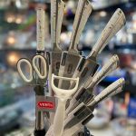 ست کارد ساطور استیل ۹ پارچه کد ۱۰۱۶ - Image 2