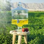 خرید کلمن شربت یک طبقه پایه بلور