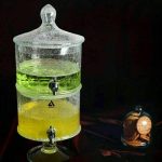 خرید کلمن شربت ۲ طبقه پایه بلور