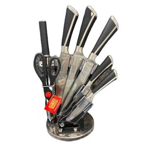 ست کارد ساطور استیل ۹ پارچه کد ۱۰۱۷