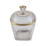 خرید قندان بلور لب طلا