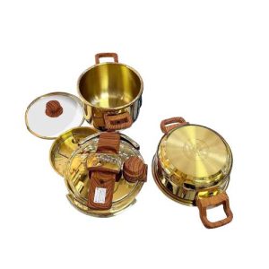 زودپز طلایی دوقلو استیل برند تفال