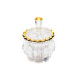 قندان بلور لب طلا مدل جنوا