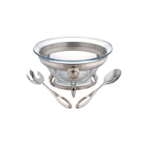 سوفله سالاد خوری مدل حلقه ای نگین دار گرد