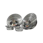 لگن و آبکش استیل ۱۱ پارچه مدل ۱۰۱۶