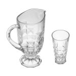 پارچ و لیوان کریستال آکوامارین - Image 2