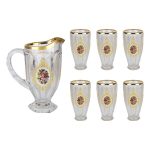 پارچ و لیوان لب طلا 1018