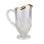 پارچ و لیوان های لب طلا 1021