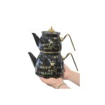 کتری قوری لعابی لوله ای 1015