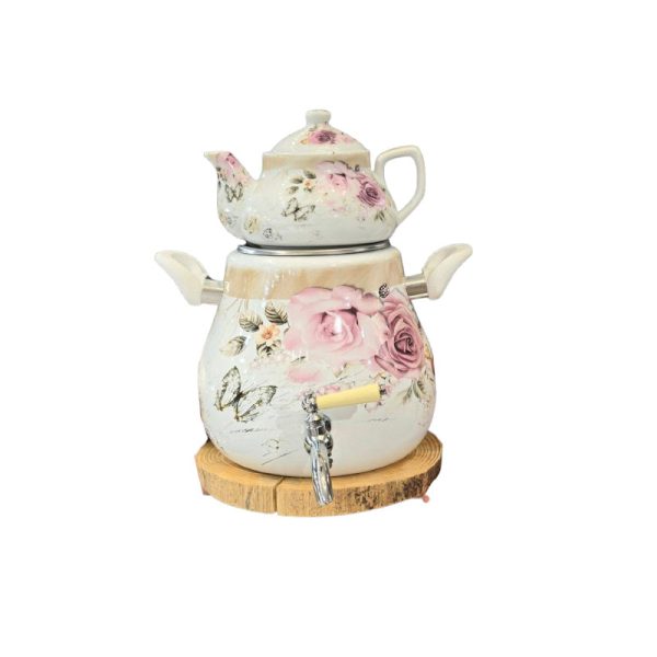 کتری قوری شیردار لعابی