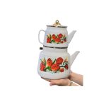 کتری قوری لعابی لوله ای 1017