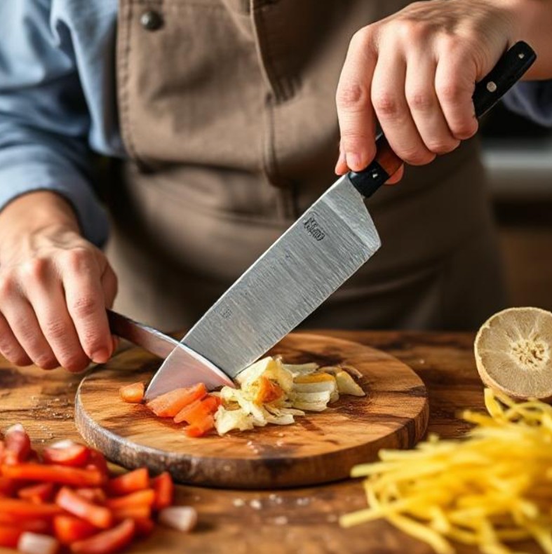 آموزش انواع برش با چاقو در آشپزی