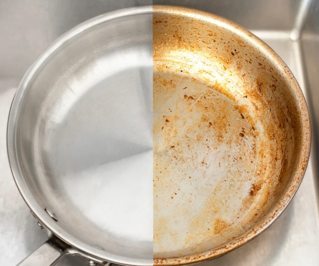 ایا قابلمه استیل سیاه میشود؟ راه های جلوگیری  
