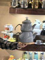 کتری قوری لعابی لوله ای 300