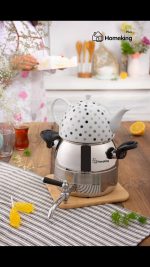 کتری قوری استیل شیردار 300