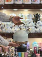 کتری استیل سوتی دسته چوبی 302 - Image 4