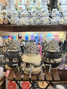 کتری قوری استیل بدنه رنگی 300