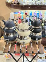 کتری قوری استیل بدنه رنگی 301