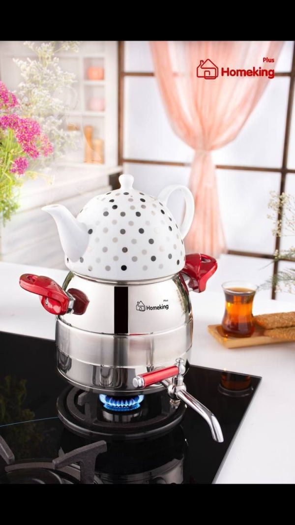 کتری قوری استیل شیردار 300