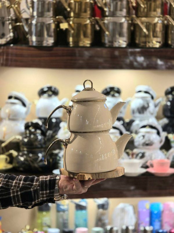 کتری قوری لعابی لوله ای 300