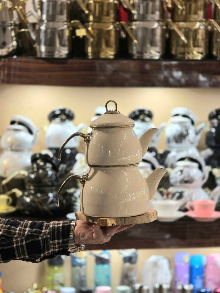 کتری قوری لعابی لوله ای 300