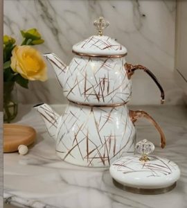 کتری قوری لعابی لوله‌ای 308