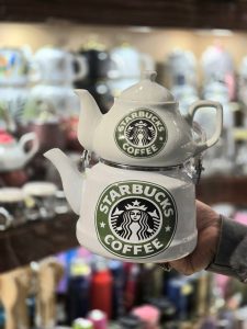 کتری قوری لعابی لوله‌ای 316