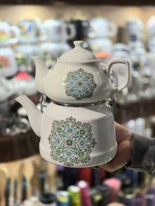 کتری قوری لعابی لوله‌ای 317