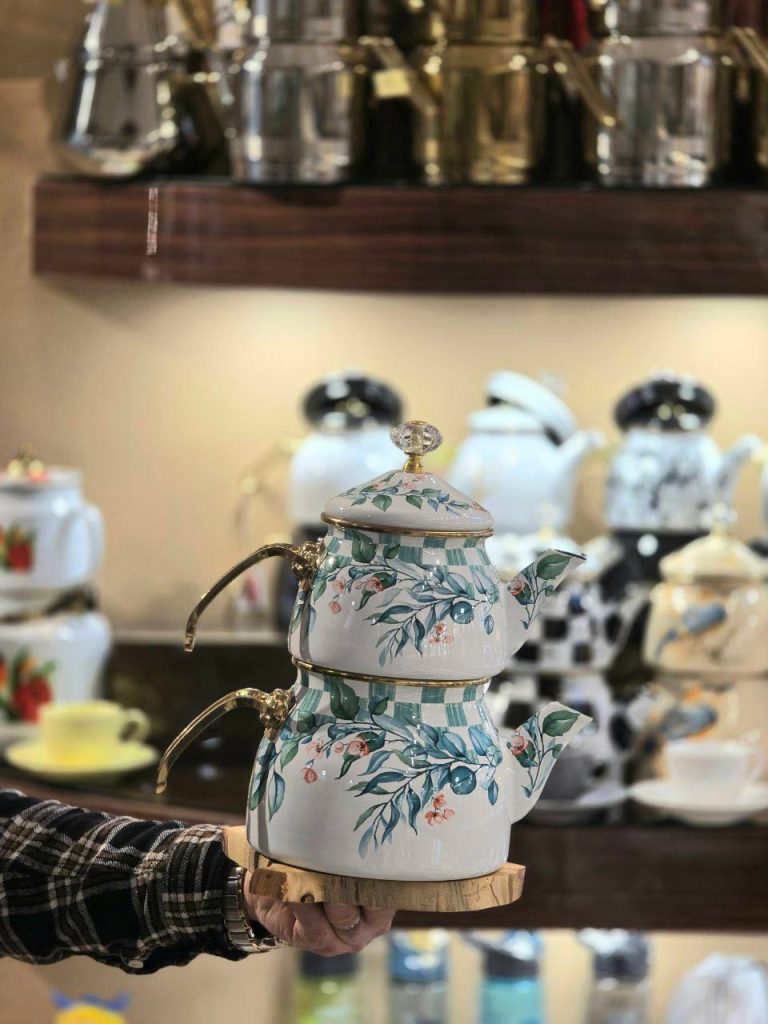 کتری قوری لعابی لوله‌ای 301