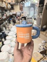 ماگ در دار و قاشق دار GOOD LUCK کد ۰۰۱