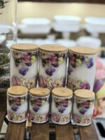 پاسماوری گل دار ۷ پارچه در بامبو کد 1375