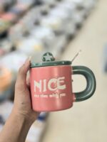 ماگ در دار و قاشق دار GOOD LUCK کد ۰۰۱ - Image 2