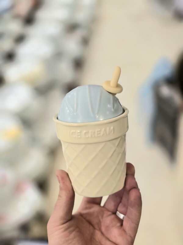 ماگ ICE KREAM در دار و قاشق دار کد ۰۰۷