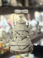 کتری قوری لعابی دسته کریستالی کد ۱۱۰۴ - Image 3