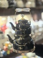 کتری قوری لعابی دسته کریستالی کد ۱۱۰۴ - Image 5