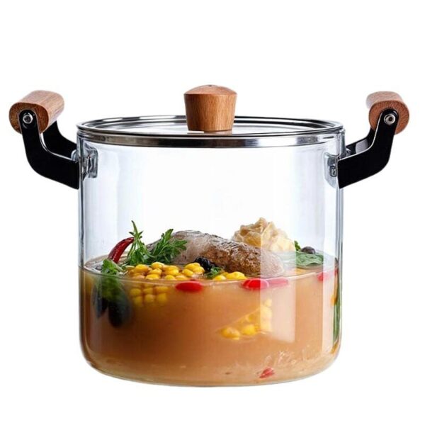 قابلمه های پیرکس دسته چوبی کد ۱۱۱۹