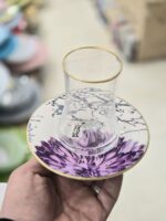 فنجان نعلبکی کمر باریک لب طلا کد ۱۴۸۰ - Image 4