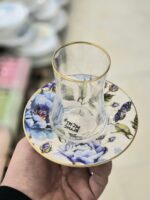 فنجان نعلبکی کمر باریک لب طلا کد ۱۴۷۰ - Image 4