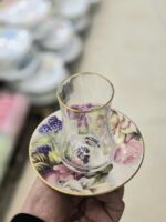 فنجان نعلبکی کمر باریک لب طلا کد ۱۴۷۰ - Image 6