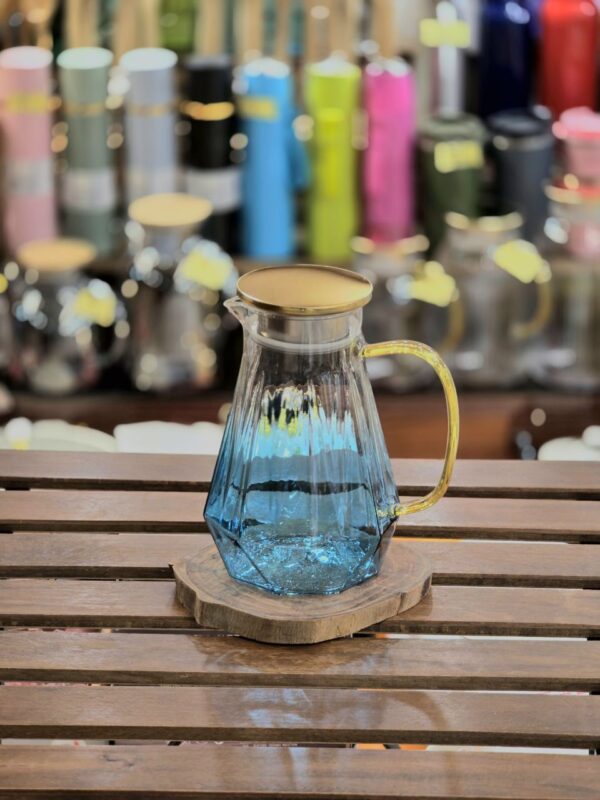 پارچ پیرکس الماسی درب استیل کد ۸۰۵