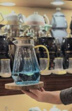 پارچ پیرکس الماسی درب استیل کد ۸۰۵ - Image 3