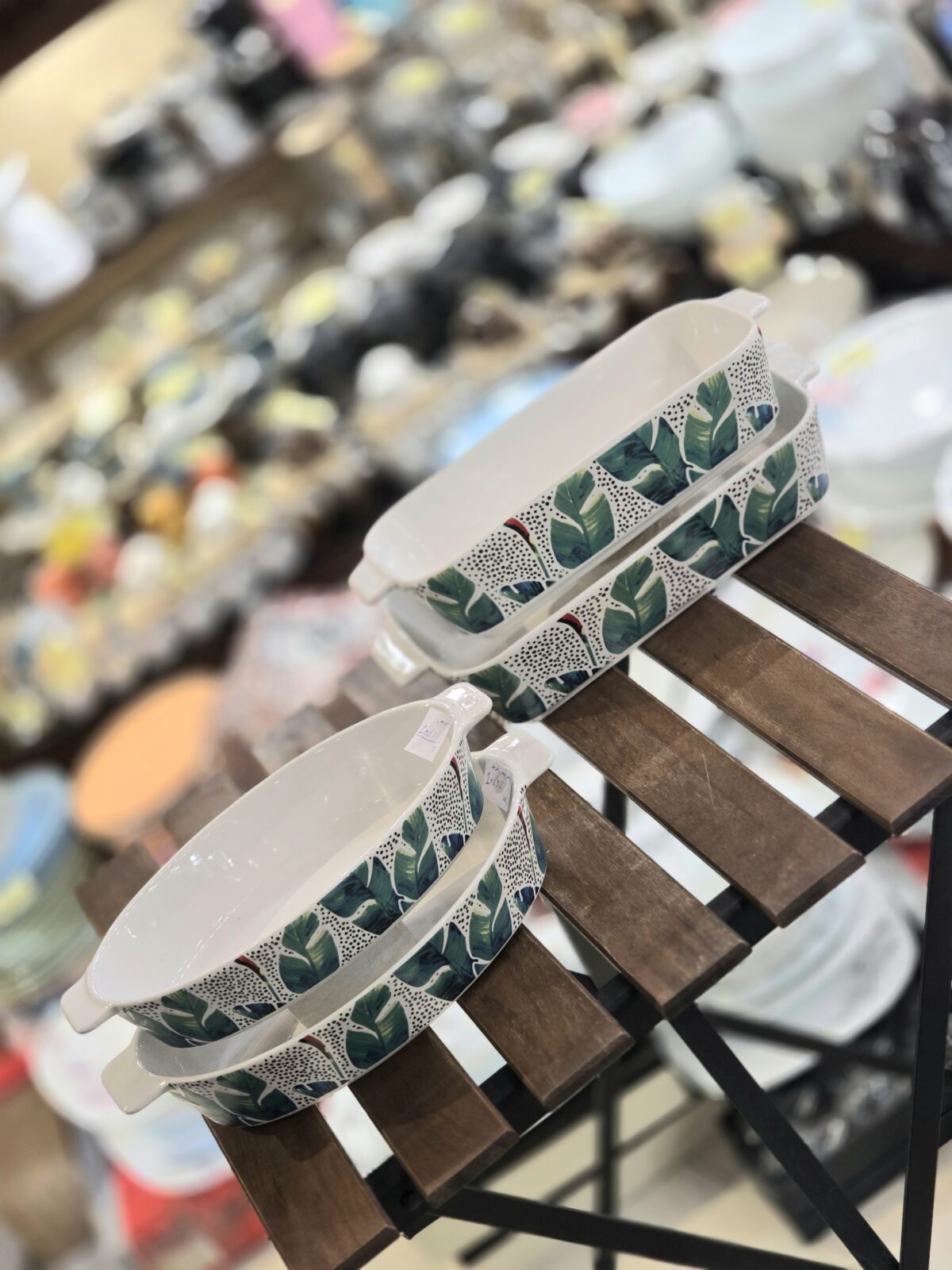 تابه سرامیکی طرح برگ DOULTON - Image 4