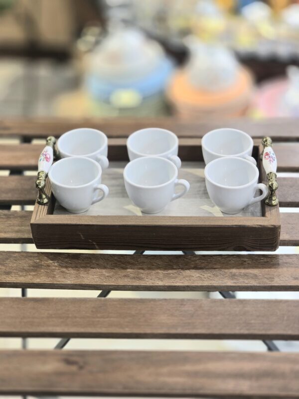 فنجان قهوه خوری چینی سفید