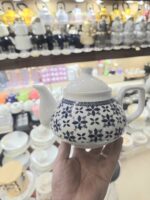 قوری سرامیکی گل آبی طرح دنی هوم - تصویر 2